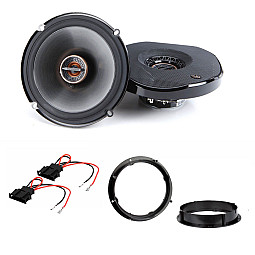 Skoda Citigo, Fabia, Superb 6.5" 2 Way Shallow Fit Front or Rear Doors Coaxial Speakers Upgrade Pack