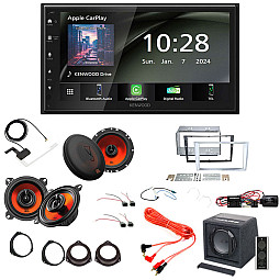 Vauxhall Corsa D (3 OR 5 DOOR) 2006 - 2014 Complete Wireless Carplay / Android Auto / Front + Rear Speakers / Subwoofer Pack