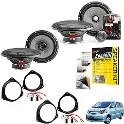 Toyota Alphard 2002 - 2008 AH-10 Focal 6.5" Front And Rear Door Speakers Upgrade Pack Toyota Alphard 2002 - 2008 AH-10 Focal 6.5" Front And Rear Door Speakers Upgrade Pack