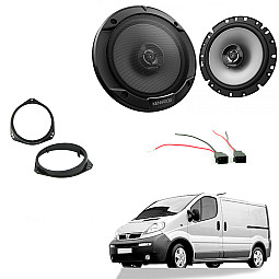 Vauxhall Vivaro 2001 - 2014 Front Door Speakers / Rings / Wiring Upgrade Kit Vauxhall Vivaro 2001 - 2014 Front Door Speakers / Rings / Wiring Upgrade Kit