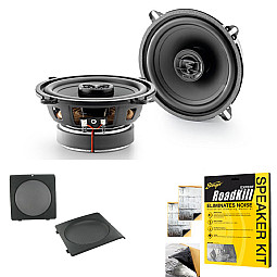 VW Golf, Jetta Focal 2-way Coaxial Focal Front Door Car Speakers Upgrade Kit