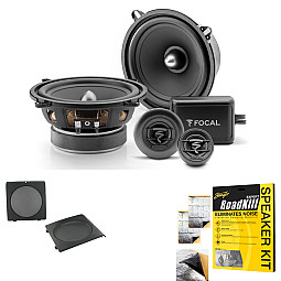 VW Golf, Jetta Focal 13CM 2-Way Component Front Door Car Speaker Upgrade Kit VW Golf, Jetta Focal 13CM 2-Way Component Front Door Car Speaker Upgrade Kit