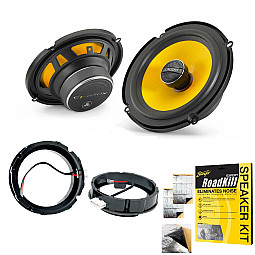 JL Audio 6.5" 2 Way Coaxial Front or Rear Door Speaker Upgrade Pack With Sound Deadening Sheet For Volkswagen JL Audio 6.5" 2 Way Coaxial Front or Rear Door Speaker Upgrade Pack With Sound Deadening Sheet For Volkswagen