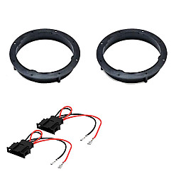 VW Golf, Polo 165mm Front or Rear Door Speaker Adaptor With Speaker Adaptor Plugs VW Golf, Polo 165mm Front or Rear Door Speaker Adaptor With Speaker Adaptor Plugs