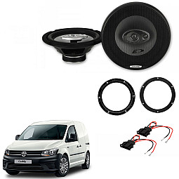 VW Caddy 2003 - 2015  Alpine Front Door 8" Upgrade Kit