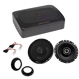 VW T5.1, T6 Kenwood 6.5" 2-Way Coaxial Speaker & Infinity Under Seat Subwoofer Upgrade Pack