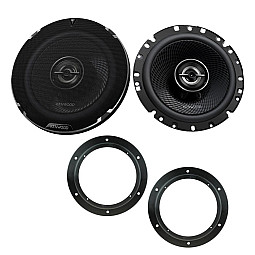 VW Kenwood 6.5" 2-Way Coaxial Car Front Door Speaker Upgrade Pack