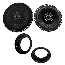 Kenwood 6.5" 2-Way Coaxial Car Front Door Speaker Upgrade Pack For Volkswagen