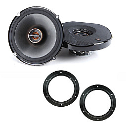 Volkswagen Infinity 6.5" 2 Way Shallow Fit Front Door Coaxial Car Speakers Upgrade Pack
