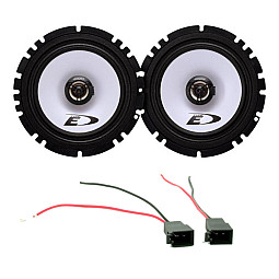 VW Polo 6N2 1999 - 2003 Front Door Alpine Speakers & Connectors Upgrade Kit