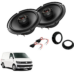VW Transporter T6 2015 - 2019 Pioneer Front Door Speaker Upgrade Kit