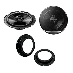 VW Transporter T5 Front Door Pioneer Car Speakers Upgrade Kit VW Transporter T5 Front Door Pioneer Car Speakers Upgrade Kit