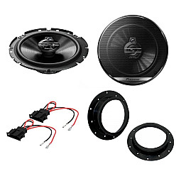 Volkswagen Pioneer 6.3/4" Front Door Speaker & Adaptor Upgrade Kit Volkswagen Pioneer 6.3/4" Front Door Speaker & Adaptor Upgrade Kit