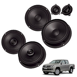 VW Amarok 2010 - 2020 Pioneer Front Component and Rear Coaxial Speaker Upgrade Kit VW Amarok 2010 - 2020 Pioneer Front Component and Rear Coaxial Speaker Upgrade Kit