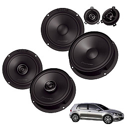 VW Golf MK7 2012 - 2020 Pioneer Front Component and Rear Coaxial Speaker Upgrade Kit VW Golf MK7 2012 - 2020 Pioneer Front Component and Rear Coaxial Speaker Upgrade Kit