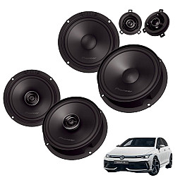 VW Golf MK8 2019 > Pioneer Front Component and Rear Coaxial Speaker Upgrade Kit VW Golf MK8 2019 > Pioneer Front Component and Rear Coaxial Speaker Upgrade Kit