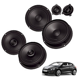 VW Scirocco 2008 - 2017 Pioneer Front Component and Rear Coaxial Speaker Upgrade Kit VW Scirocco 2008 - 2017 Pioneer Front Component and Rear Coaxial Speaker Upgrade Kit