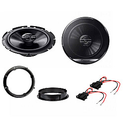 VW Lupo Pioneer 17cm 6.3/4" 2 Way Coaxial Front Door Car Speakers Fitting Kit