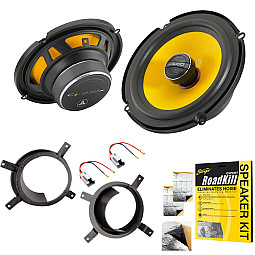 Volvo S60, V70, XC70 JL Audio 6.5" 2-Way Coaxial Front Doors Speaker Upgrade Pack With Sound Deadening Sheet