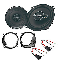 Volvo S40, V40 1996-2004 Pioneer 5" 3 Way Coaxial Car Front Door Speakers Upgrade Pack