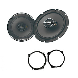BMW 3 Series, Mini Pioneer Front Door 6.5" 3-way Coaxial Speaker Upgrade Kit