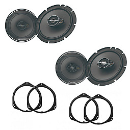 BMW X5 E53 2003 - 2006 Pioneer Front and Rear Door Speaker Upgrade Kit