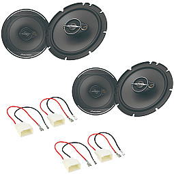 FORD Focus MK3 2011> Front and Rear Door Speaker Upgrade Kit With Wiring Adaptors