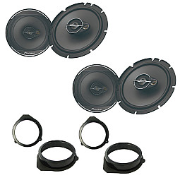 Audi A4 Avant 2001 - 2004 6.5" 17cm Front and Rear Door Speaker Upgrade Kit Audi A4 Avant 2001 - 2004 6.5" 17cm Front and Rear Door Speaker Upgrade Kit