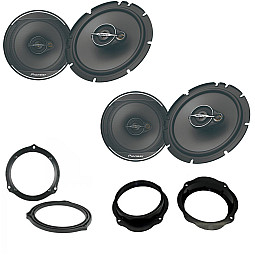 Ford Focus 2005 - 2010 Pioneer 165mm Front and Rear Door Speaker Upgrade Kit Ford Focus 2005 - 2010 Pioneer 165mm Front and Rear Door Speaker Upgrade Kit
