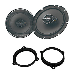 Nissan Juke 2010 Onwards Pioneer 16.5cm 165mm Front Door Speaker Upgrade Kit Nissan Juke 2010 Onwards Pioneer 16.5cm 165mm Front Door Speaker Upgrade Kit
