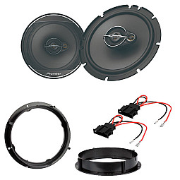 VW Golf MK6 Pioneer 6.5" Front or Rear Door Speaker Upgrade Kit with Wiring Adaptors