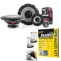 Focal 165AS3 3-Way 6.5" Component Car Speakers With Sound Proofing Deadening Material Sheet Focal 165AS3 3-Way 6.5" Component Car Speakers With Sound Proofing Deadening Material Sheet