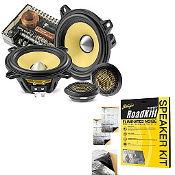 Focal ES100KE Ultra Compact 4" 10cm 2-Way Component Car Speakers Kit With Sound Deadening Sheets Focal ES100KE Ultra Compact 4" 10cm 2-Way Component Car Speakers Kit With Sound Deadening Sheets