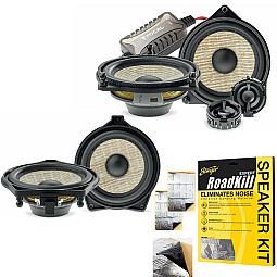 Mercedes Focal 4" (10cm) Front And Rear Car Speakers With Sound Proofing Sheet Mercedes Focal 4" (10cm) Front And Rear Car Speakers With Sound Proofing Sheet