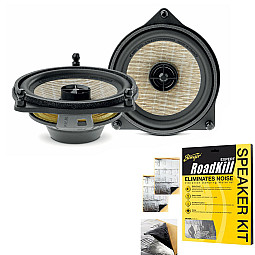 Focal ICMBZ100 Mercedes 4" (10cm) 2-Way Coaxial Speaker Kit With Sound Proofing Sheet