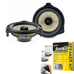Focal ICRMBZ100 Mercedes 4" (10cm) Surround 2-Way Coaxial Speaker Kit With Sound Proofing Sheet
