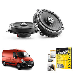 Focal ICRNS165 Renault Master 3 6.5" Front Door 2-Way Coaxial Speaker Upgrade Kit With Sound Proofing Sheet Focal ICRNS165 Renault Master 3 6.5" Front Door 2-Way Coaxial Speaker Upgrade Kit With Sound Proofing Sheet