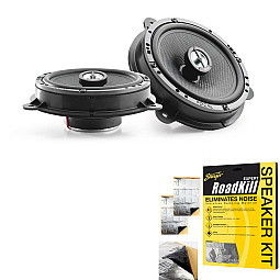Focal ICRNS165 Custom Fit 6.5" 2-Way Coaxial Speakers For Nissan Renault With Sound Proofing Deadening Sheet Focal ICRNS165 Custom Fit 6.5" 2-Way Coaxial Speakers For Nissan Renault With Sound Proofing Deadening Sheet
