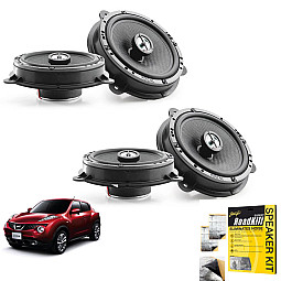 Focal ICRNS165 Nissan Juke 2010 > Front & Rear Doors 2-Way Coaxial Speaker Upgrade Kit With Sound Proofing Sheet Focal ICRNS165 Nissan Juke 2010 > Front & Rear Doors 2-Way Coaxial Speaker Upgrade Kit With Sound Proofing Sheet