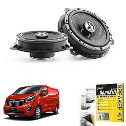 Focal ICRNS165 Vauxhall Vivaro 2015> 6.5" Front Door 2-Way Coaxial Speaker Upgrade Kit With Sound Proofing Sheet Focal ICRNS165 Vauxhall Vivaro 2015> 6.5" Front Door 2-Way Coaxial Speaker Upgrade Kit With Sound Proofing Sheet
