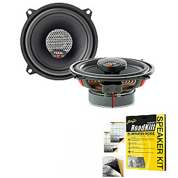 Focal ICU130 13cm 5.25" 2 Way Coaxial Car Speakers With Sound Proofing Deadening Sheet