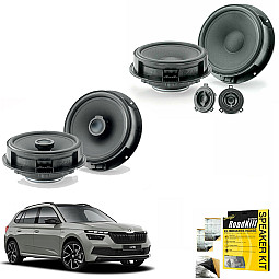 Skoda Kamiq  2019 - 2021 Front and Rear Focal INSIDE Speaker Upgrade Kit Skoda Kamiq  2019 - 2021 Front and Rear Focal INSIDE Speaker Upgrade Kit
