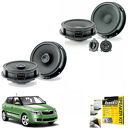 Alpine 6.5" 17cm Front Door Speaker Kit For Skoda Fabia 1999-2006 - 220W Max