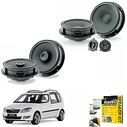 Skoda Roomster 5J  2006 - 2015 Front and Rear Focal INSIDE Speaker Upgrade Kit Skoda Roomster 5J  2006 - 2015 Front and Rear Focal INSIDE Speaker Upgrade Kit
