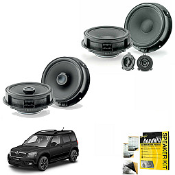 Skoda Yeti 1 2009 - 2017 Front and Rear Focal INSIDE Speaker Upgrade Kit Skoda Yeti 1 2009 - 2017 Front and Rear Focal INSIDE Speaker Upgrade Kit