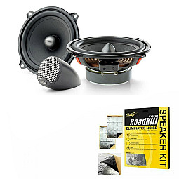 Focal ISU130 5" 13cm 2 Way Component Speakers With Sound Proofing Deadening Sheet Focal ISU130 5" 13cm 2 Way Component Speakers With Sound Proofing Deadening Sheet