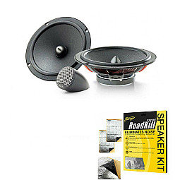 Focal 2 Way Component Car Door Speakers With Stinger Sound Proofing Deadening Sheet Focal 2 Way Component Car Door Speakers With Stinger Sound Proofing Deadening Sheet
