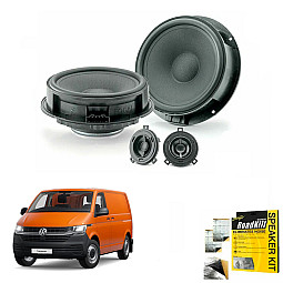 VW T6.1 Focal INSIDE Front Door Mid and Tweeters Speaker Upgrade Kit