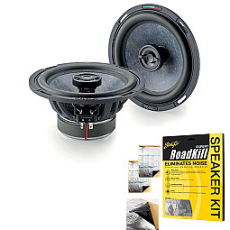 Focal PC165SF 6.5" Slate Fibre Cone 2-Way Coaxial Speakers + Sound Deadening Sheets Focal PC165SF 6.5" Slate Fibre Cone 2-Way Coaxial Speakers + Sound Deadening Sheets