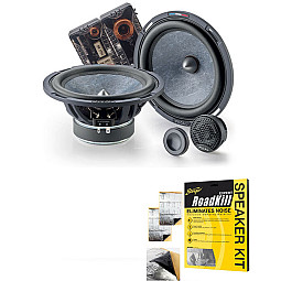 Focal PS165SF 6.5" Slate Fiber Cone 2-Way Component Speakers + Sound Deadening Sheets Focal PS165SF 6.5" Slate Fiber Cone 2-Way Component Speakers + Sound Deadening Sheets